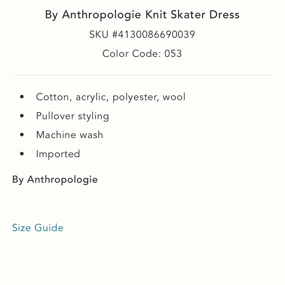 NWT Anthropologie Knit Skater Dress - Picture 5 of 8